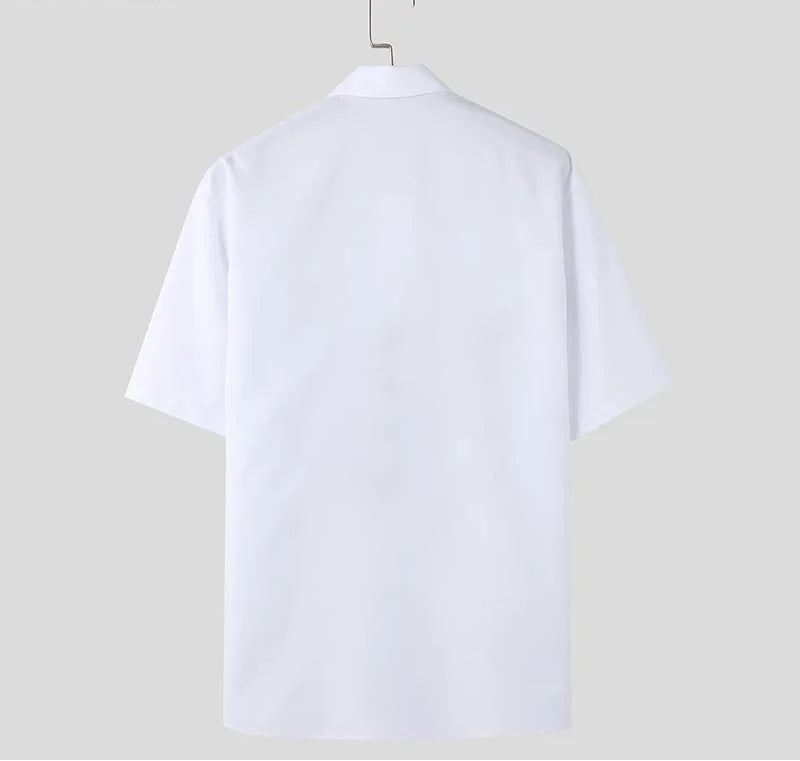 Men's Graffiti Printed Design Short Sleeved Shirt