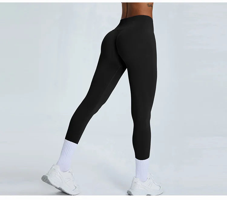 Women's High Waist Yoga Pants Fitness Running Tights Push Up Sports Gym Workout Leggings