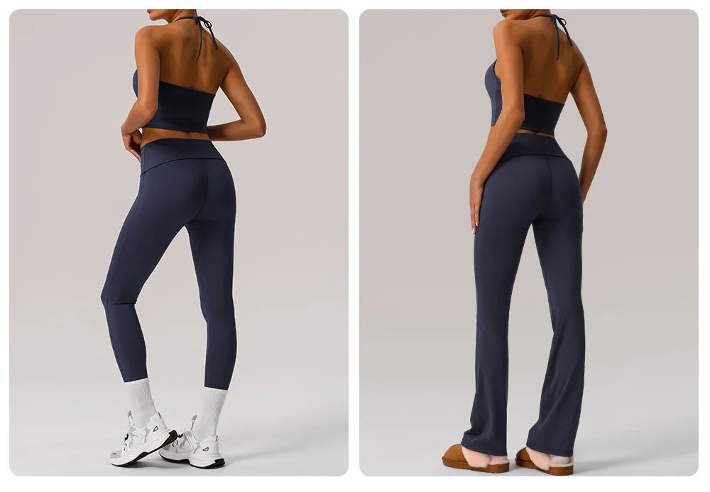 Women's Two Pieces Fitness Yoga Set Buttery Soft Gym Suit Breathable Quick Dry Running Sportswear Workout Sportswear