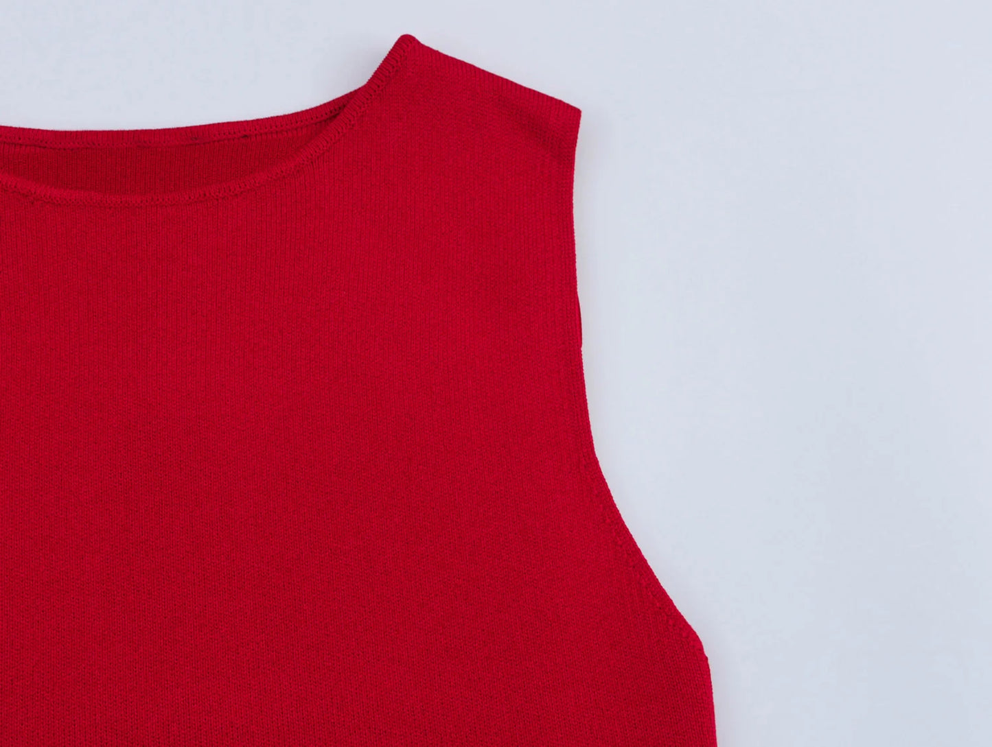 Women's Knitted Sleeveless Long Dress