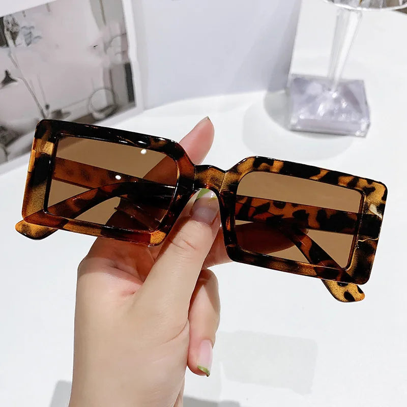Women's Rectangular Sunglasses - Small Frame Beach Eyewear UV400
