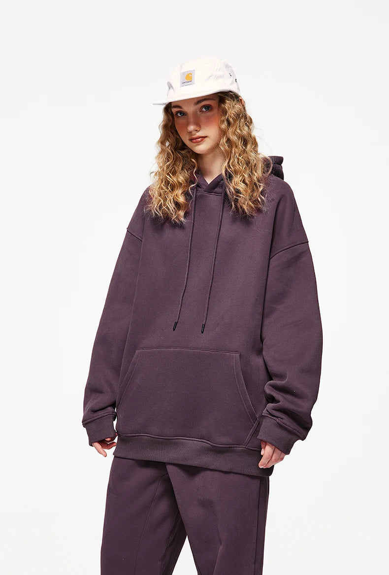 Unisex 350G Fleece Velvet Warm Hoodie