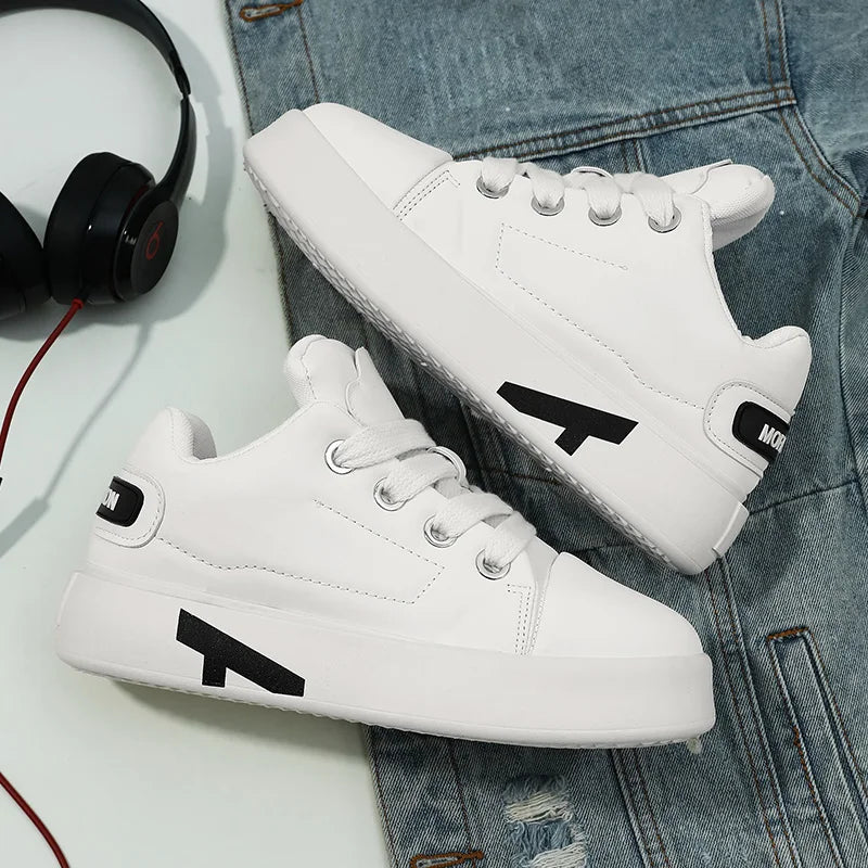 Autumn Men Casual Sneakers Trend Platform Street Style Lace Up Vulcanized Sneakers