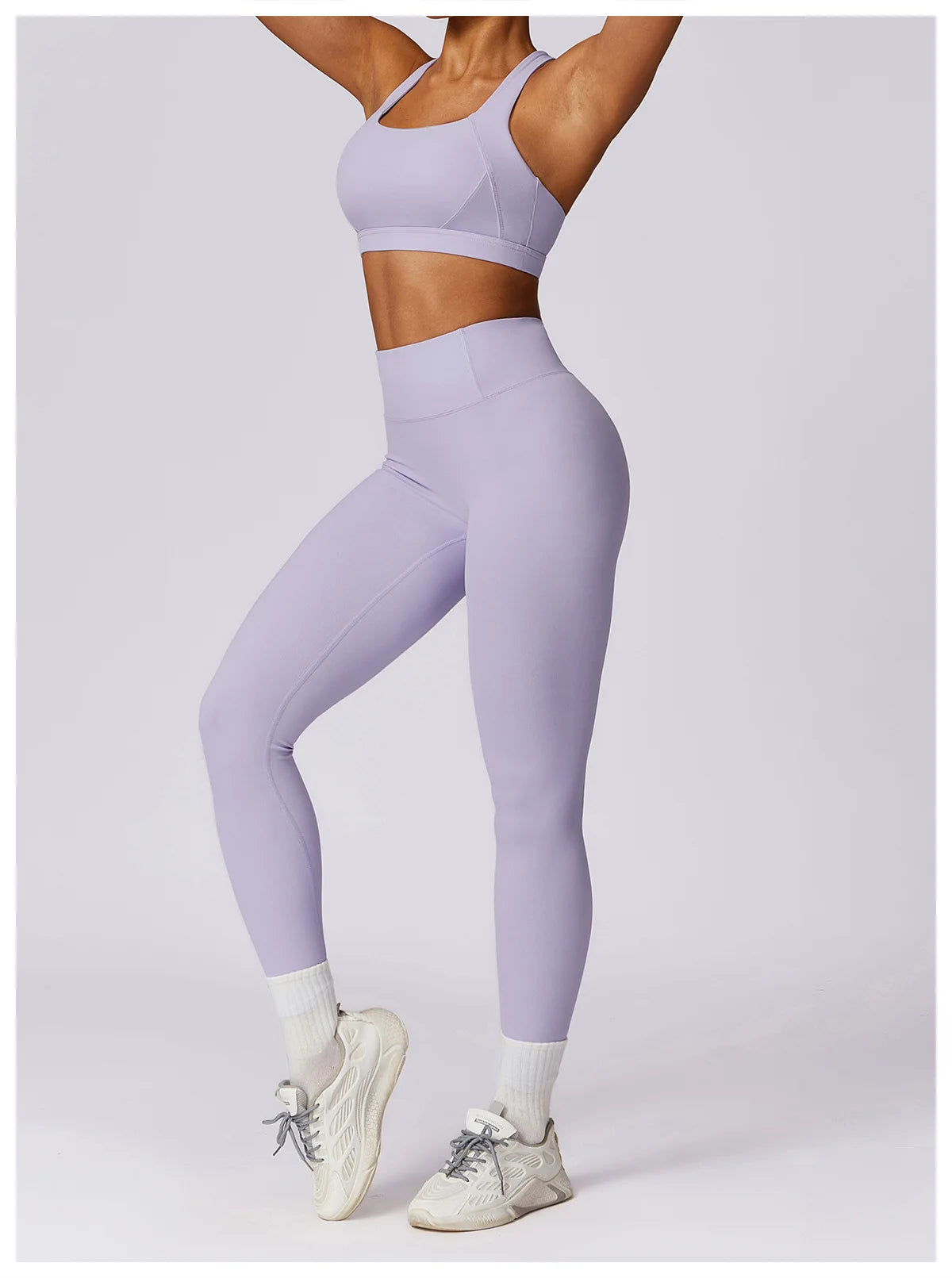 Women's 2Pcs Sports Fitness Tracksuit Workout Sportswear Quick-Drying Yoga Gym Yoga Set