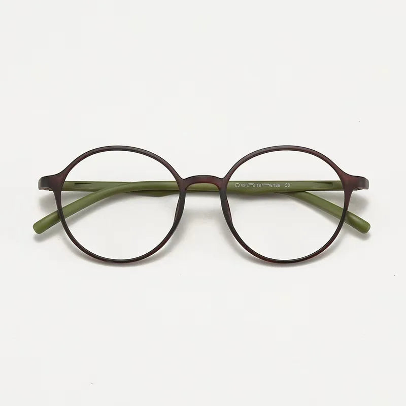 Unisex Vintage Round Transparent Glasses Optical Frames Blue Light Blocking Eyewear