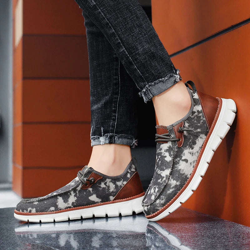 Men's Casual Slip-on Canvas Flat Loafer Shoes