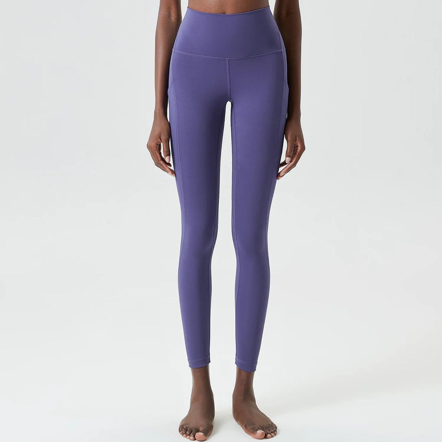 Women's High Waist Sports Leggings Buttery Soft Pocket Yoga Pants Slim Fit Stretchy Workout Running Tights Sportswear