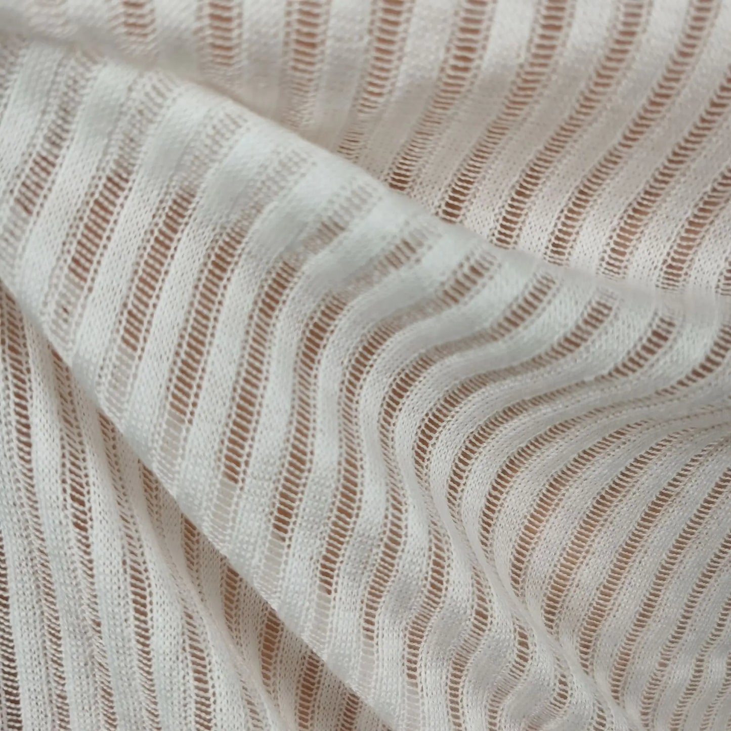 Women's Elegant Striped See Through Long Sleeve Top