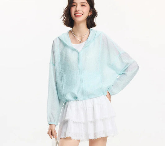 Women's Floral Print Hooded Jacket - Oversized Summer Casual Outerwear