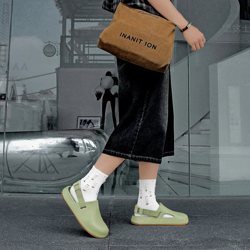 Men's Summer Slippers Platform Sandals Clogs Quick Dry Non-Slip Indoor Slides