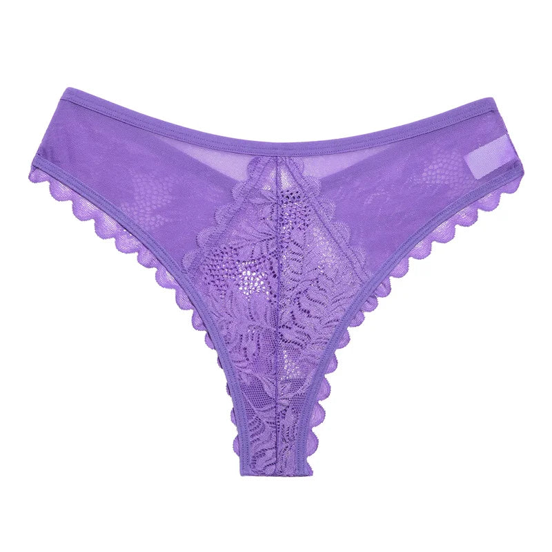 Lace Thong Panties - Sexy Low Waist G-String Underwear