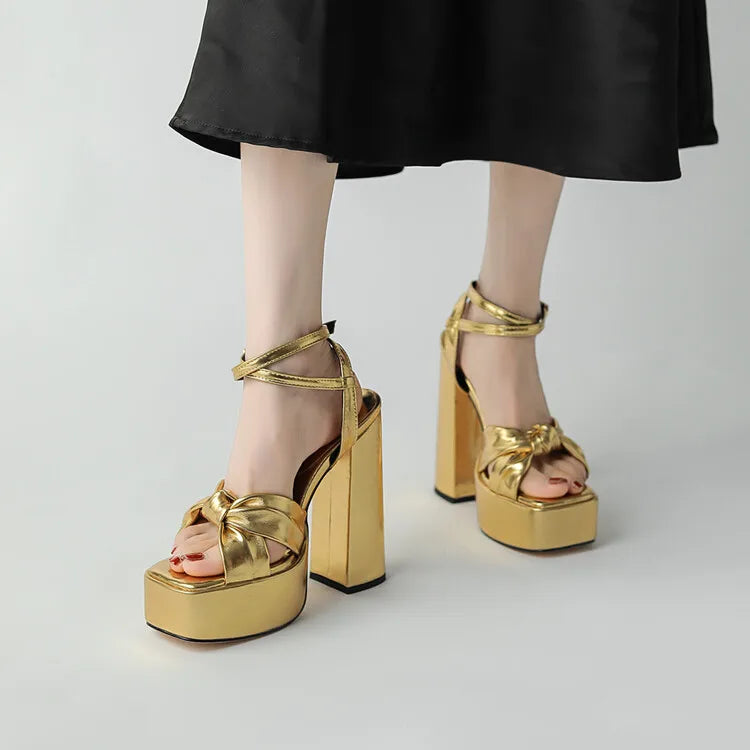 Women's 12/14cm High Heel Platform Sandals