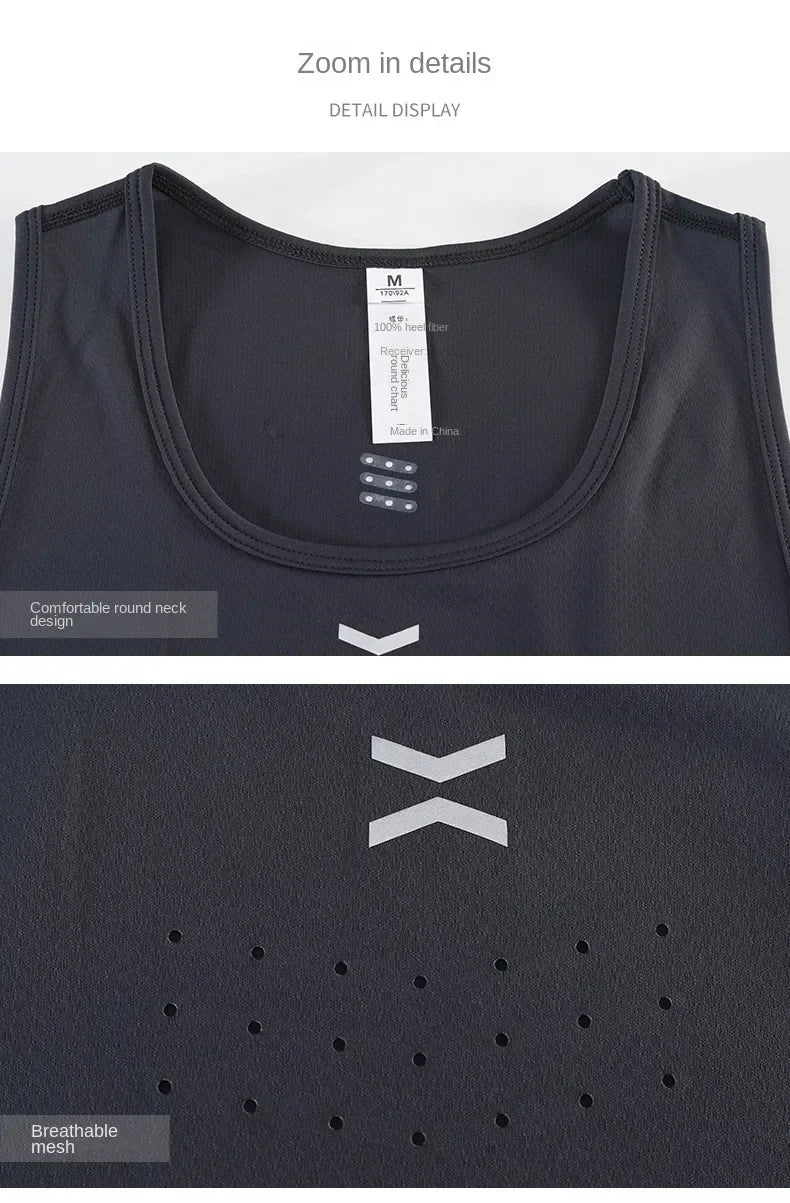Men's Summer Sleeveless Tank Top Sportswear Gym Sports Vest