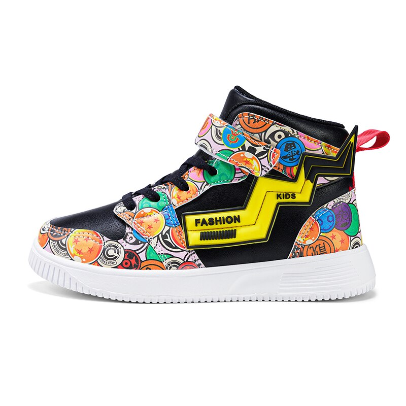 Children's Mirror PU Sneakers