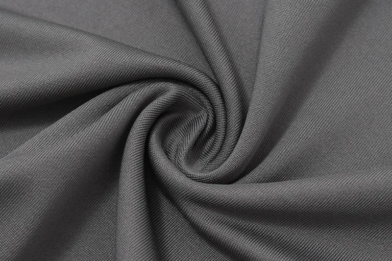 Women's Grey Bandage Halter Crop Top - Backless Summer Club Top