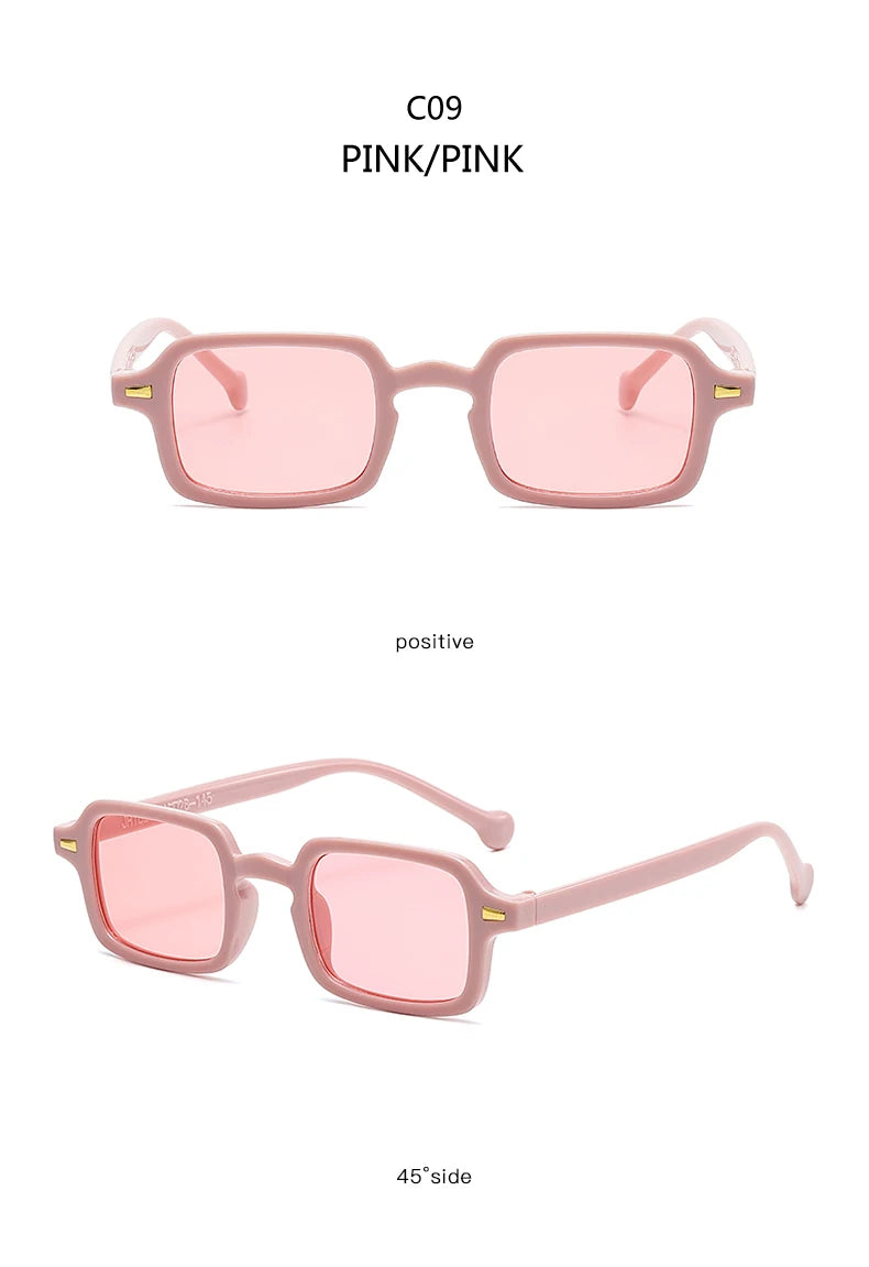 Classic Rectangle Sunglasses - UV400 Protection Vintage Style Eyewear
