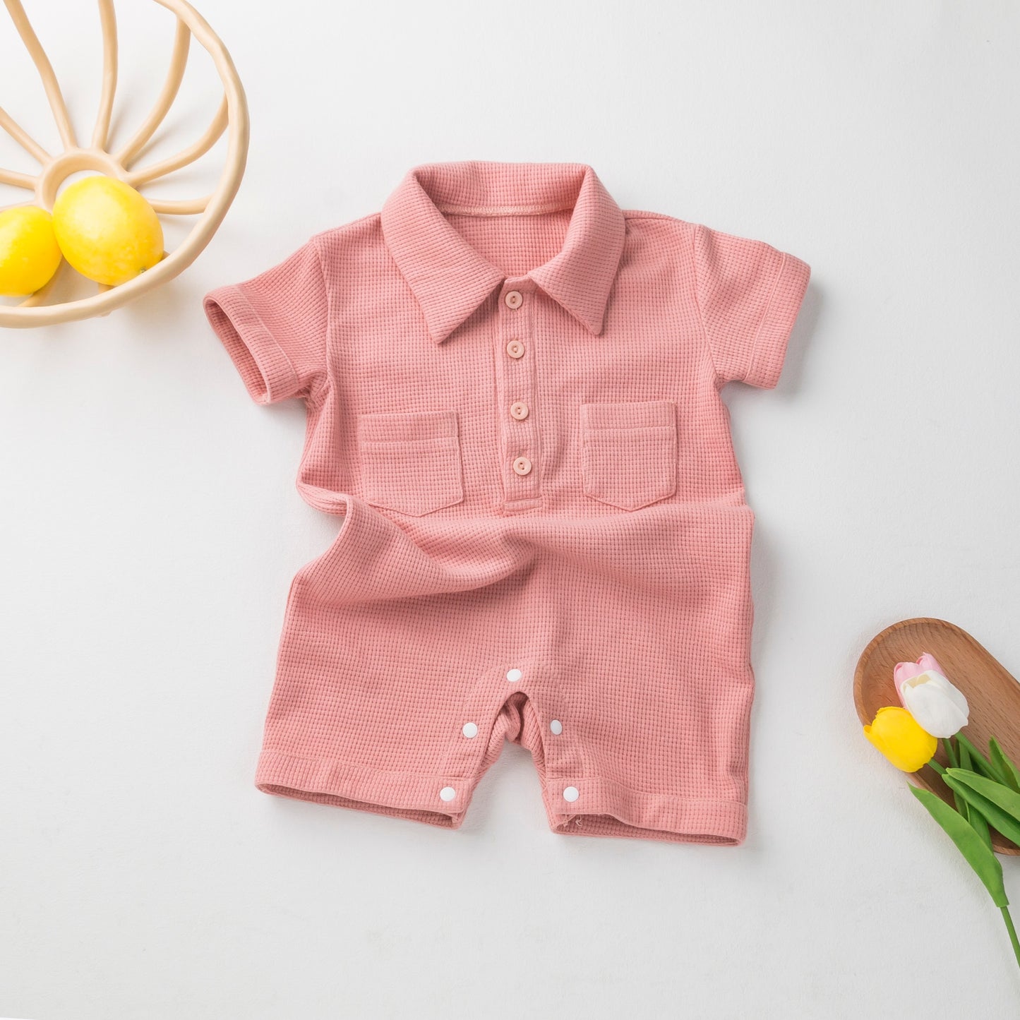 Baby Short Sleeve Bodysuit Jumpsuit