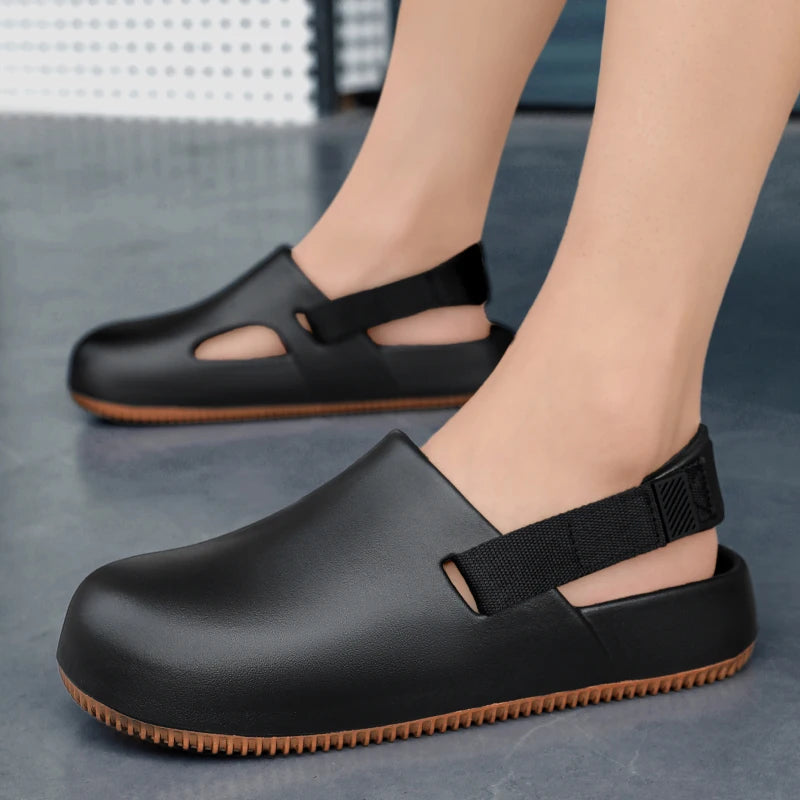 Men's Summer Slippers Platform Sandals Clogs Quick Dry Non-Slip Indoor Slides