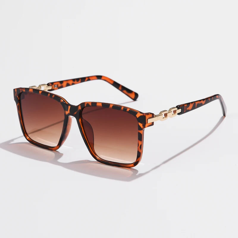 Pink Square Sunglasses - Small Full Frame Gradient Lens Vintage UV400 Women's Eyewear