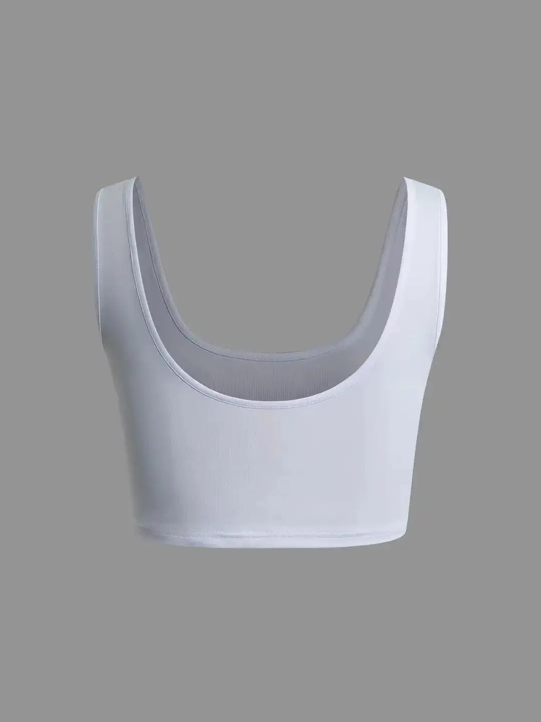 Women's Sleeveless Slit Two Piece Set - High Waist Long Skirt and Vest Bra