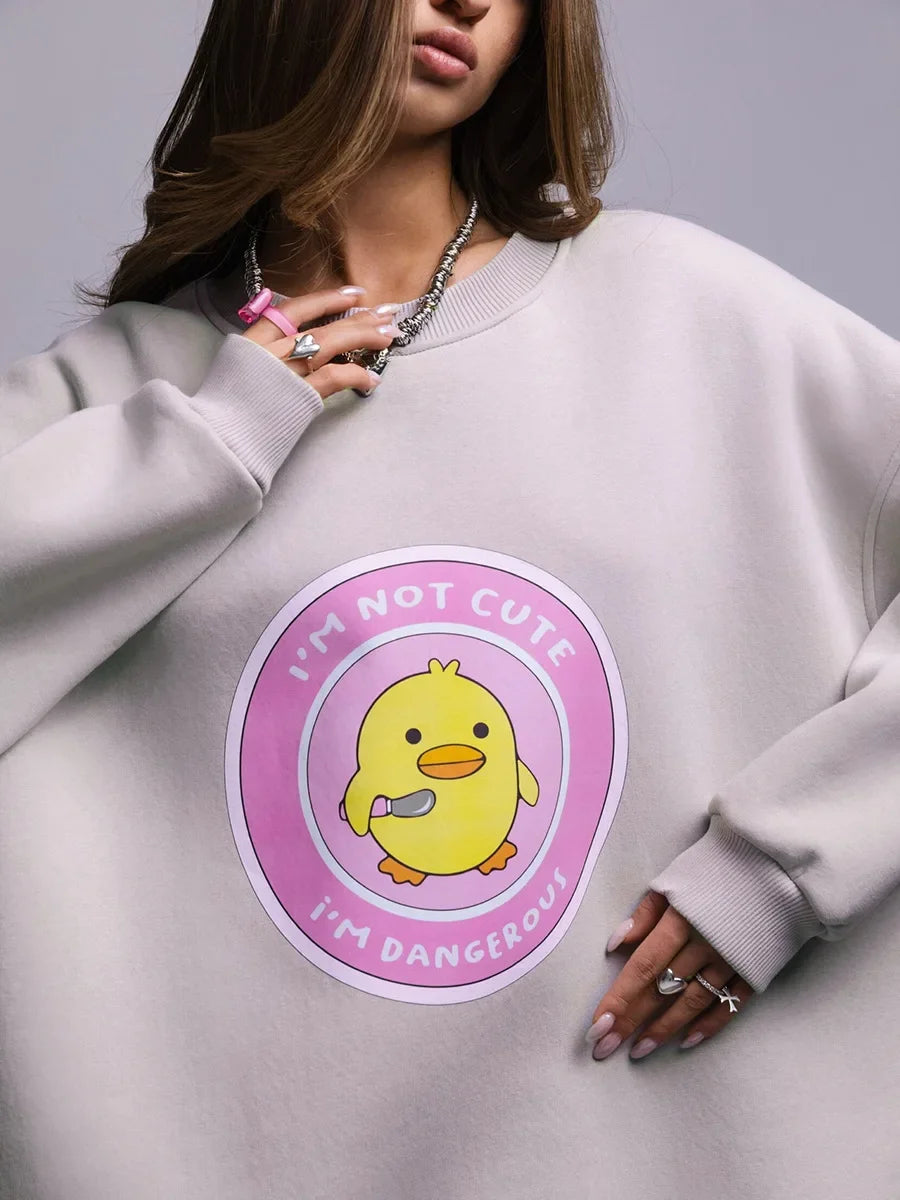 Women's Loose Round Neck Oversized Chic Sweatshirt