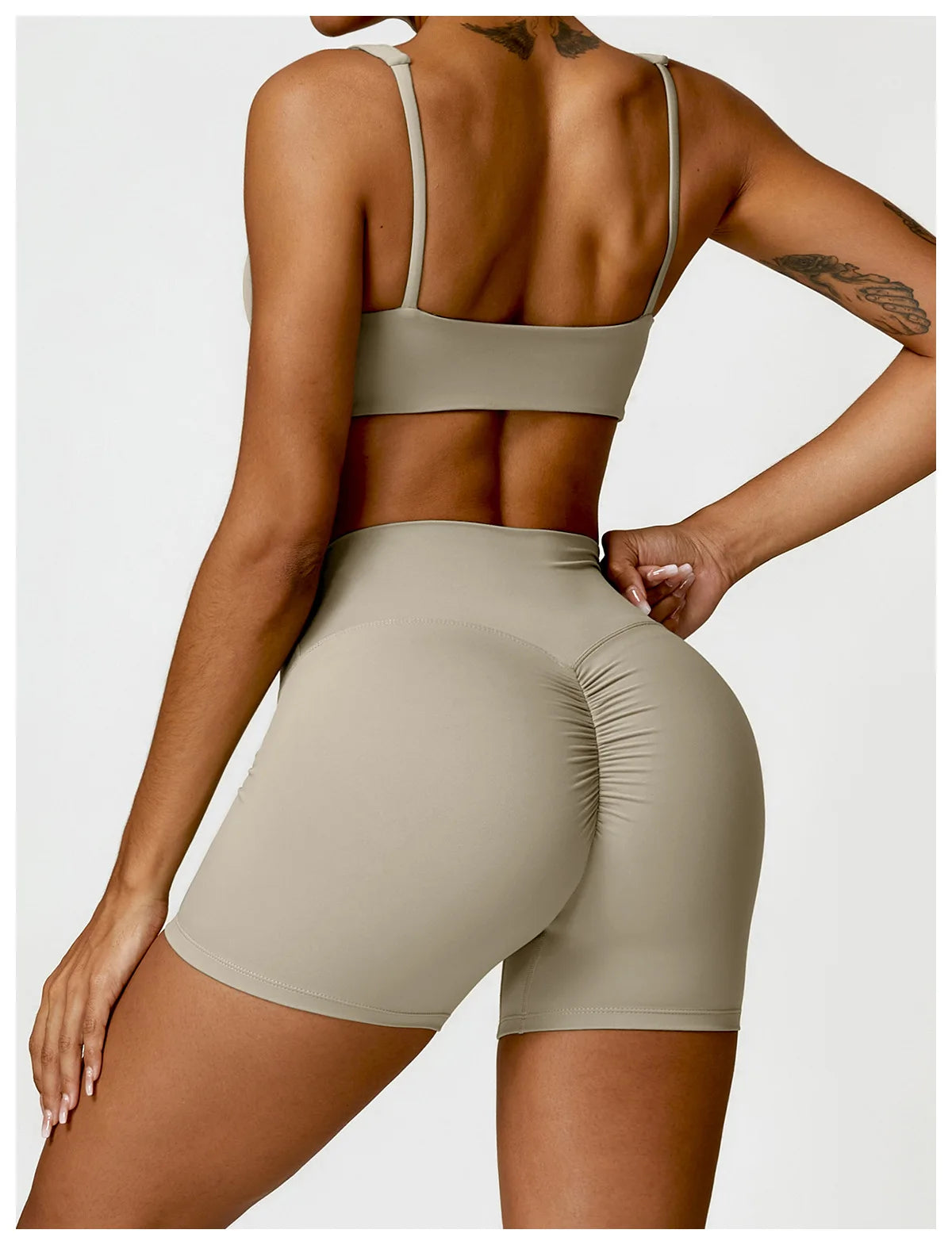 Women's 2 Pcs Yoga  Workout Sportswear Tracksuit Running Fitness Leggings Gym Set