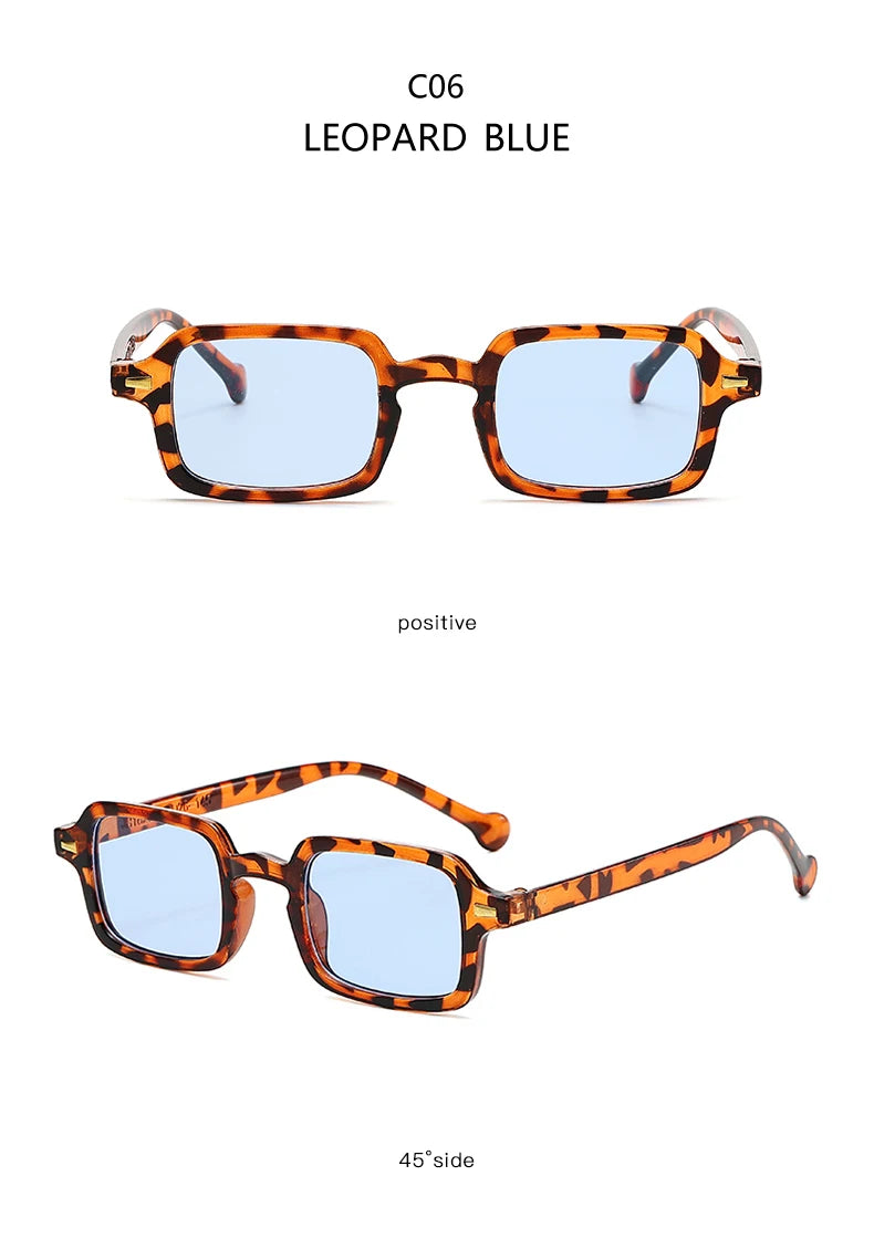 Classic Rectangle Sunglasses - UV400 Protection Vintage Style Eyewear