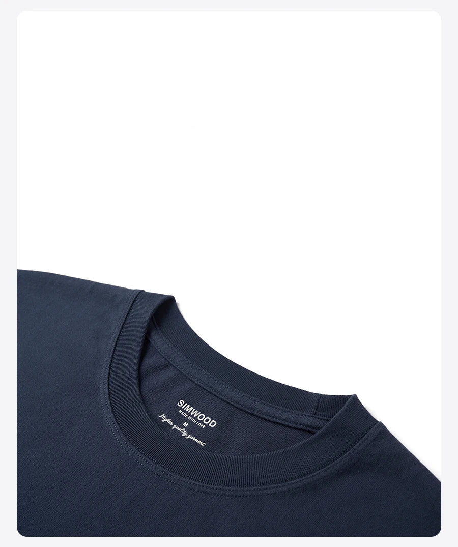 Men's Short Length Super Loose Cotton T-Shirt with Letter Print