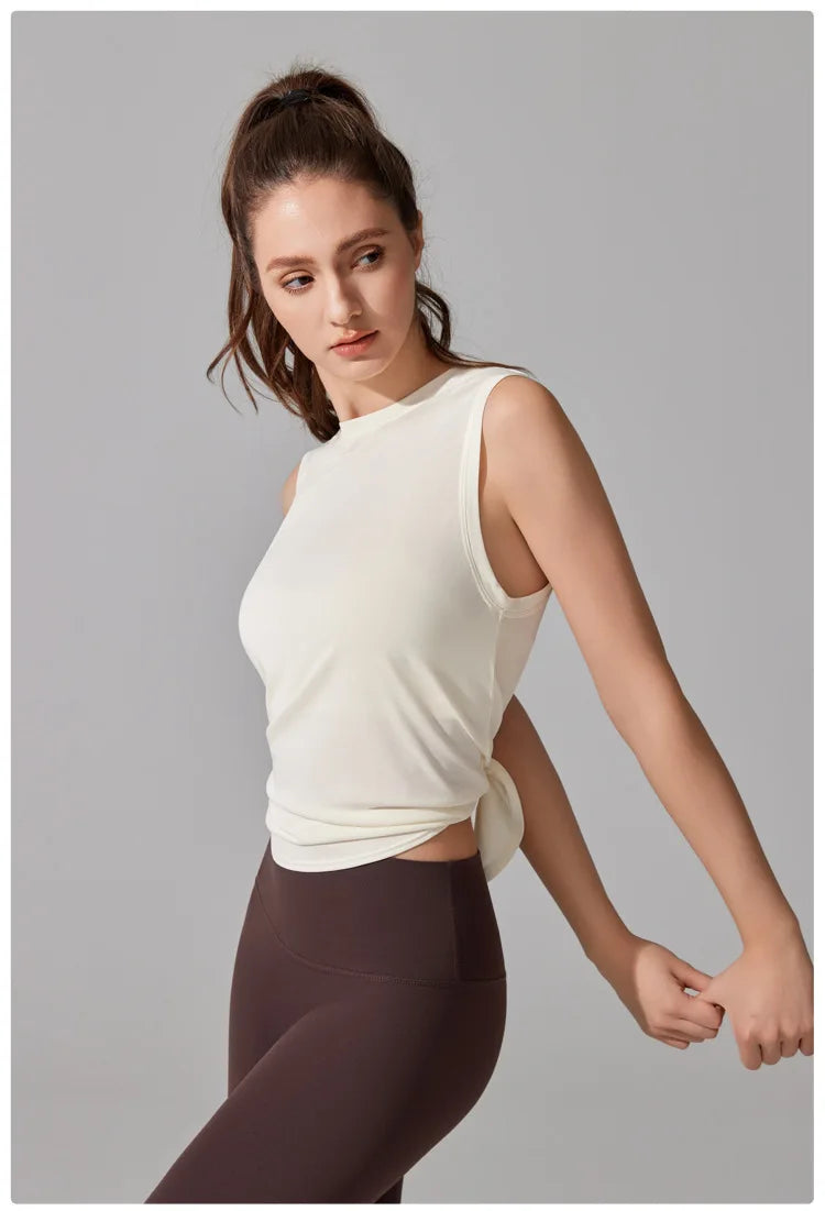 Women's Summer Gym Vest - Sleeveless Quick Dry Athletic Top for Running