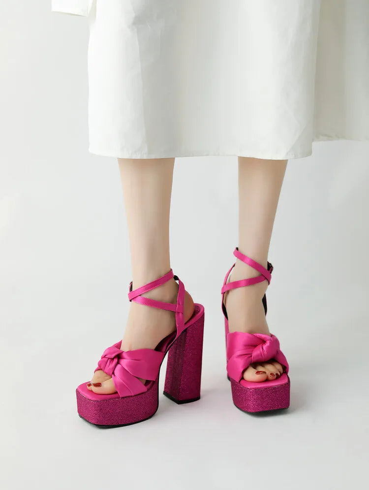 Women's 12/14cm High Heel Platform Sandals