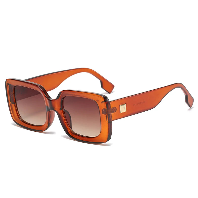Women's 1/4pcs Set Fashion Small Rectangle Sunglasses UV400