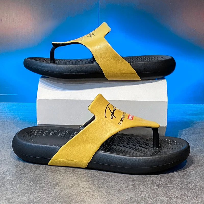 Men's Summer Flip Flops EVA Platform Outdoor Breathable Sandals Clogs Waterproof Beach Slippers Slides