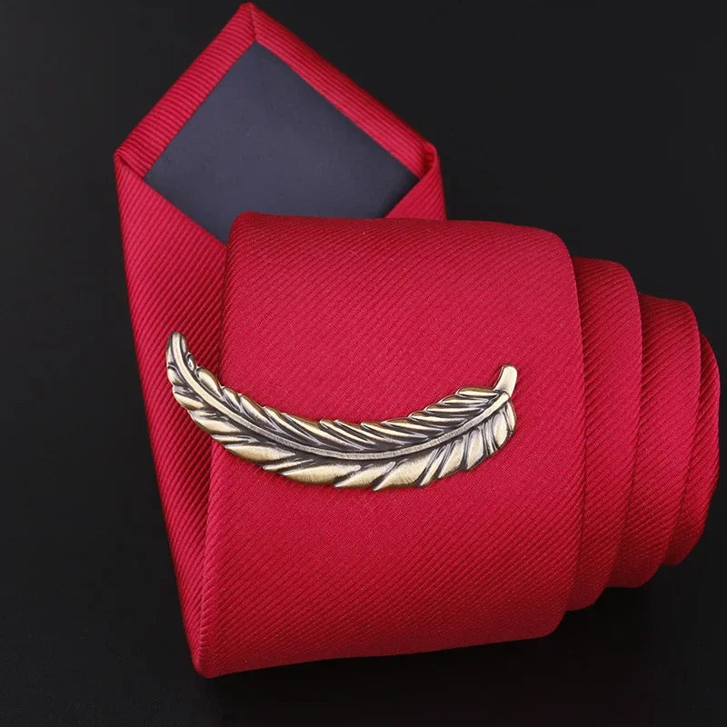 Airplane Copper Metal Tie Clip - Men's Professional Accessory