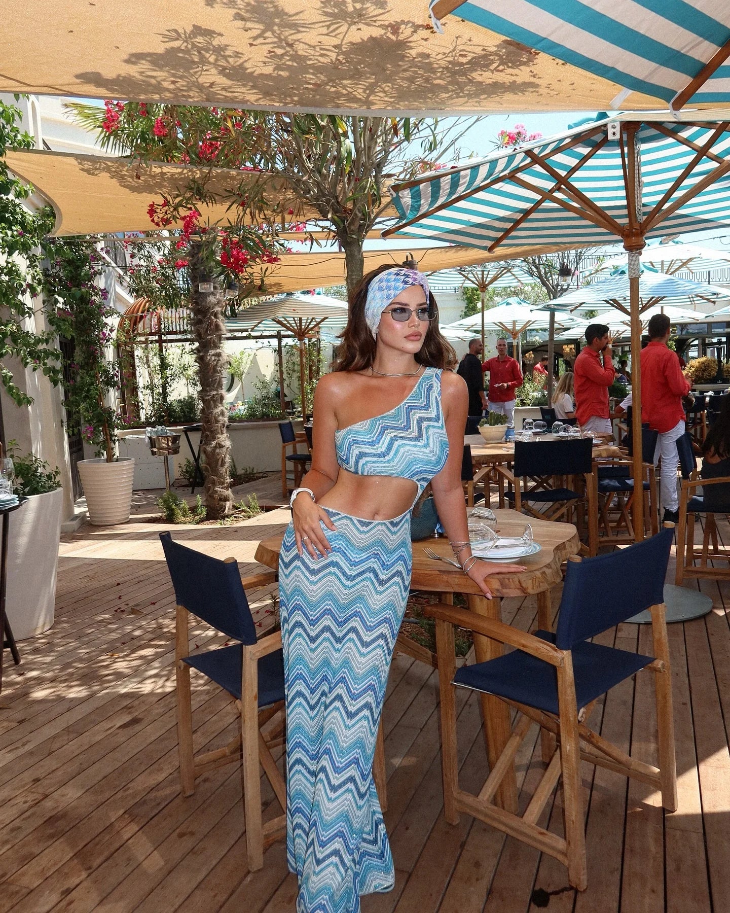 Women's One Shoulder Cut Out Cover Up Maxi Sleeveless Beach Wear Evening Dress Cover-up