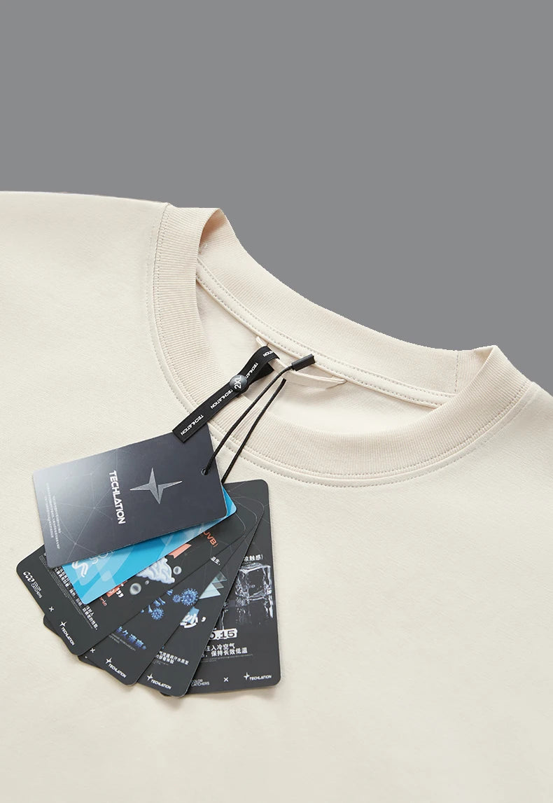 Men's Unique Fabric Mint Anti-microbial Sweat UPF50+ Quick Drying Cotton T-shirt