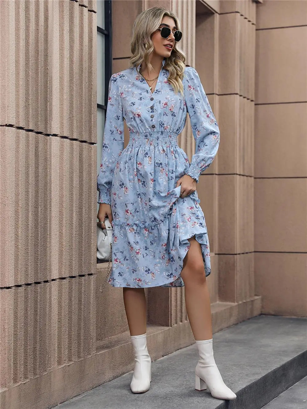 Women's Elegant V-neck Dress