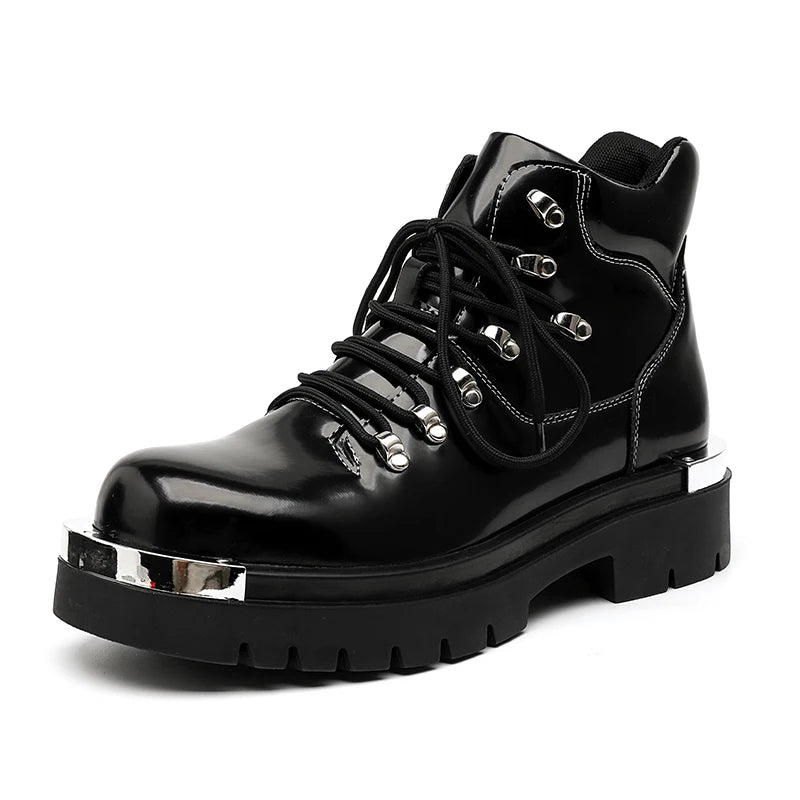 Men's Platform Genuine Leather Ankle Boots