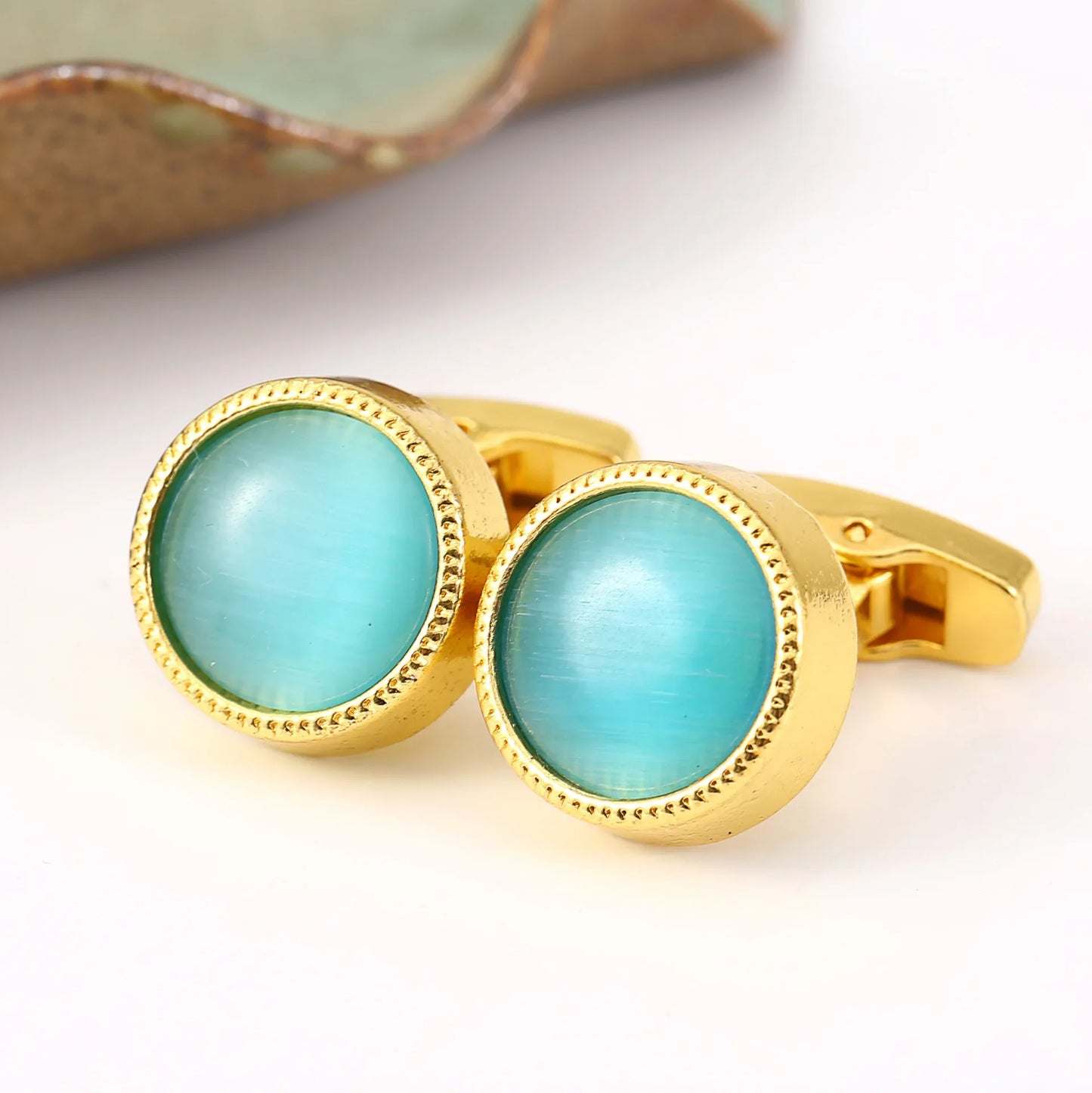 Men's Round Quality Cufflinks