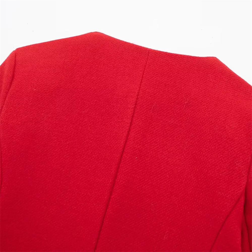 Women's Casual Temperament Flip Short Jacket