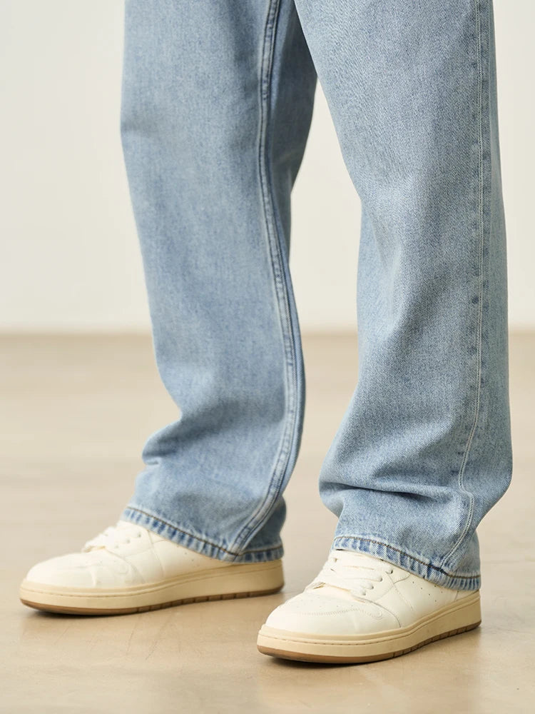 Men's Oversized Baggy Jeans - Soft Comfortable Denim