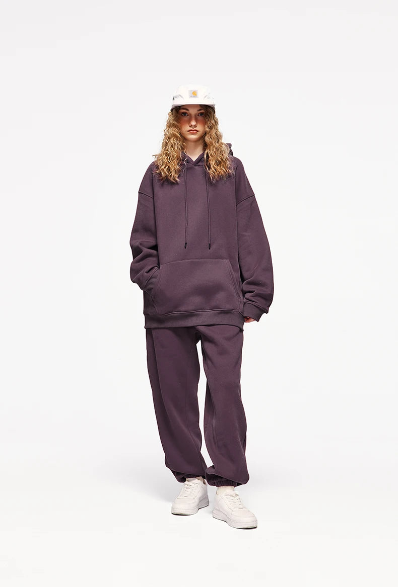 Unisex 350G Fleece Velvet Warm Hoodie
