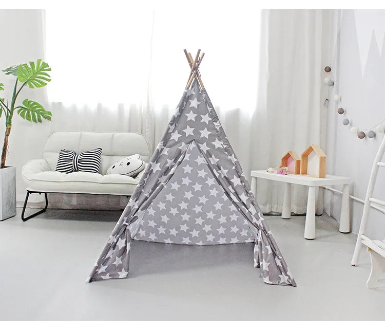 110×110×140cm Baby Playpen Children’s Toy Tent Wigwam Indoor Tipi Play House