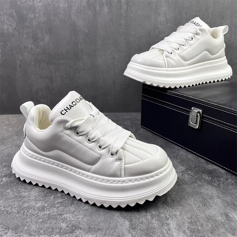 Men's Casual Platform Skateboard Sports Shoes Lace Up Sneakers