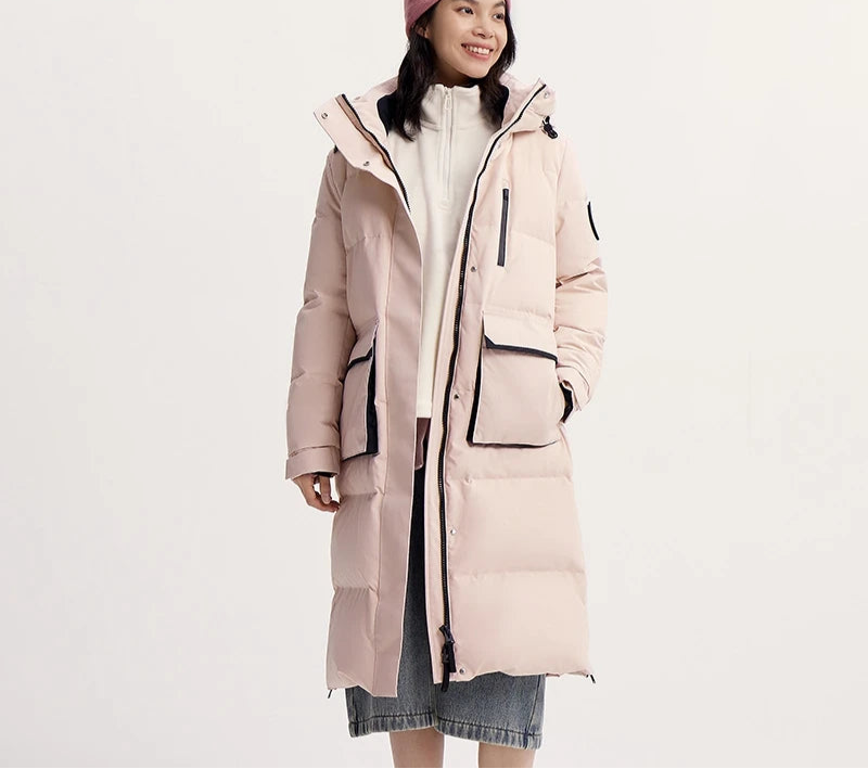Long Down Jacket - Winter Windproof Warm Loose Casual Coat