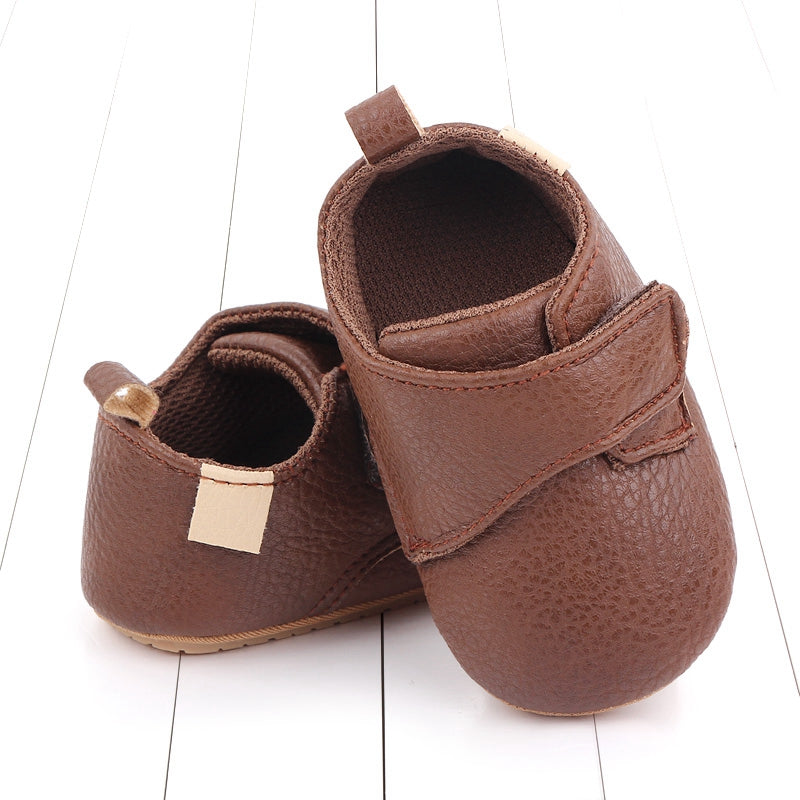 Toddler Baby Boys Girls Causal First Walker Shoes PU Leather Sneakers Soft Sole Cute Baby Flats Shoes