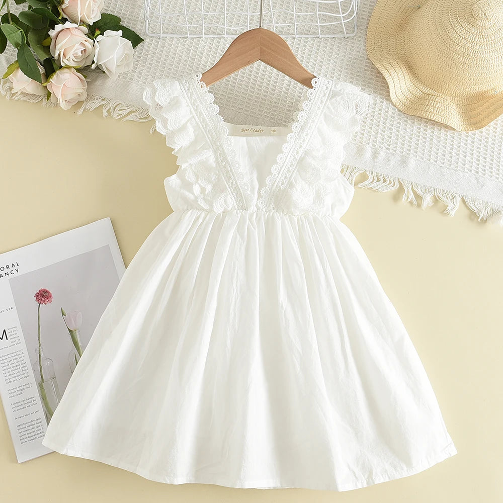 Kids Girls Summer Lace Dress