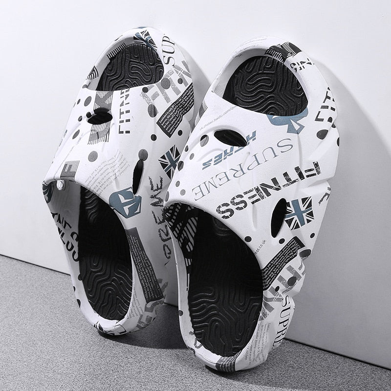 Unisex Slippers Thick Bottom Anti-slip Slip-on Camouflage Sandals