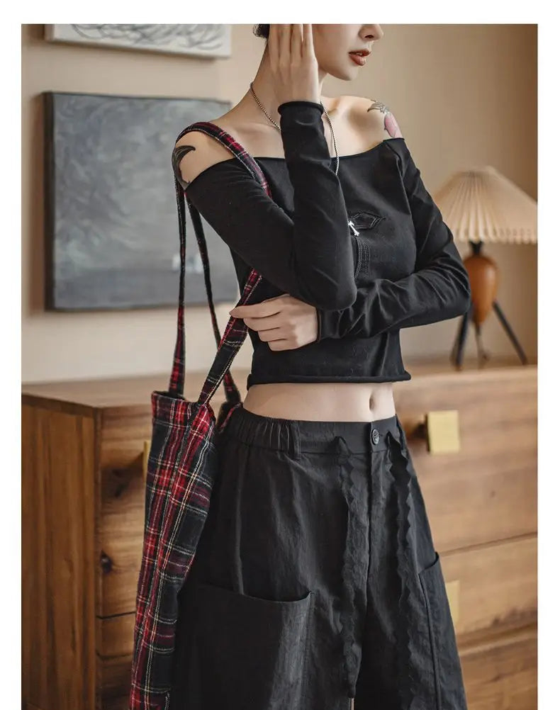 Women's Wide Leg Palazzo Pants - Lightweight Casual Streetwear Trousers