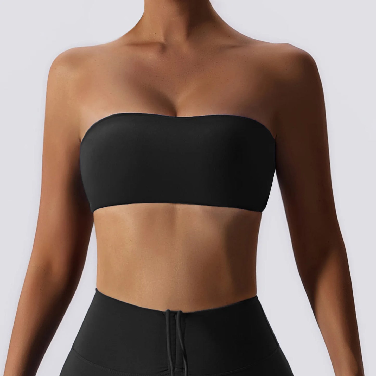 Women's Casual Sports Bra Gym Breathable Training Yoga Clothes Tube Top Fitness Workout Tank Top