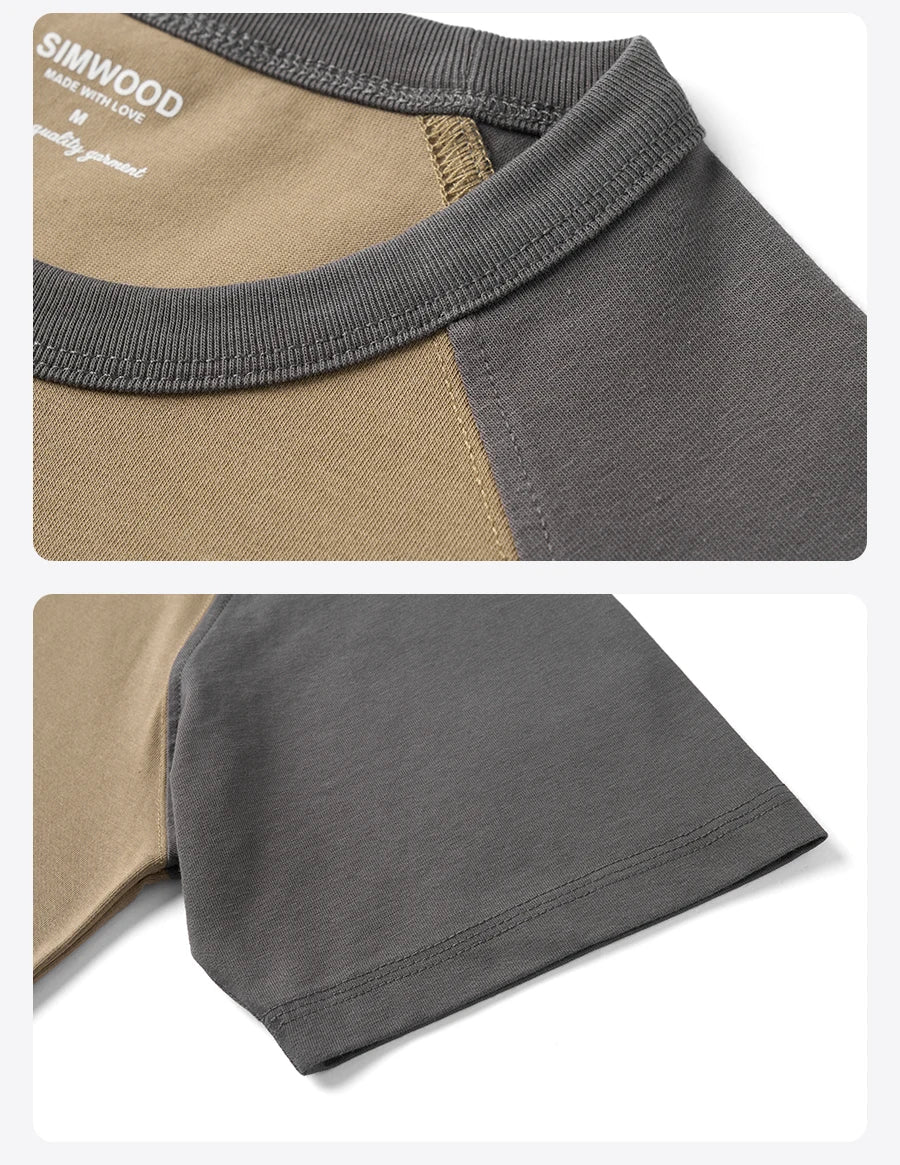 Men's Summer 240gsm Cool Feeling Sorona Fabric Oversize Raglan Sleeve Athletic Sports Gym Workout T-Shirt